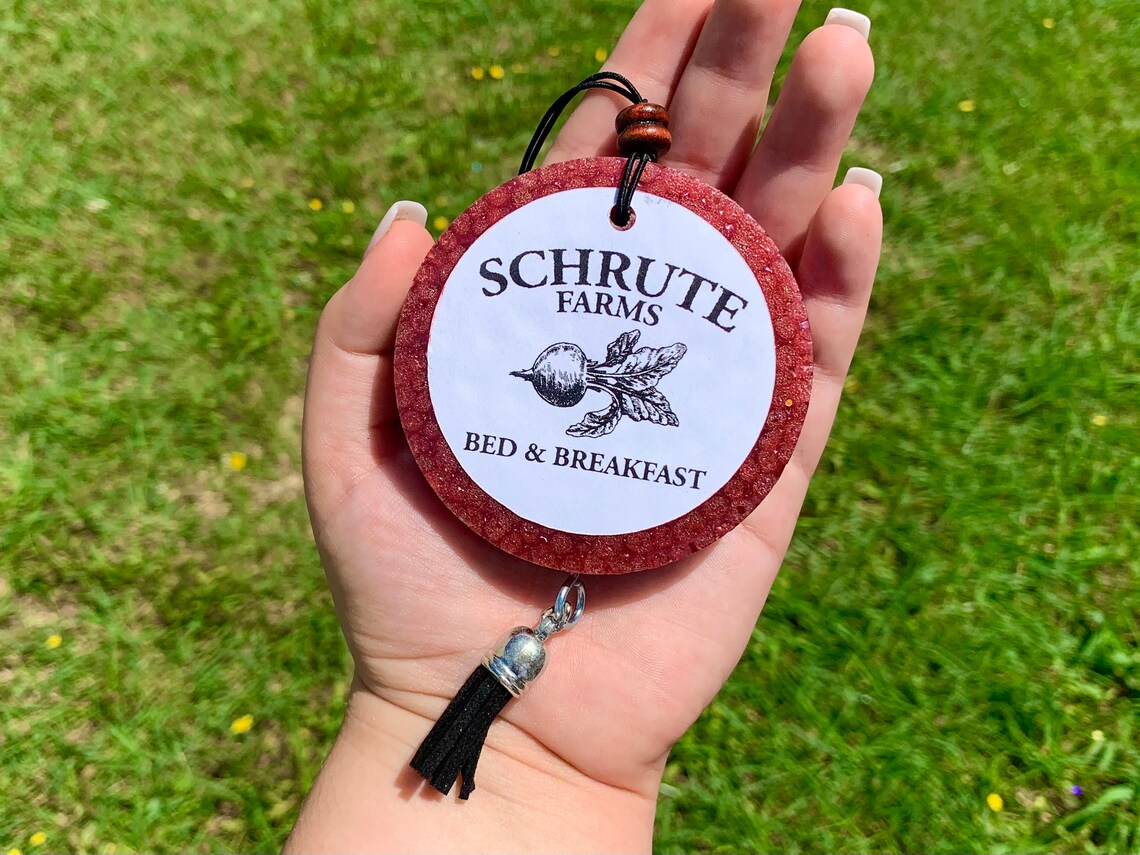 Schrute Farms Round Car Freshie / Air Freshener Etsy