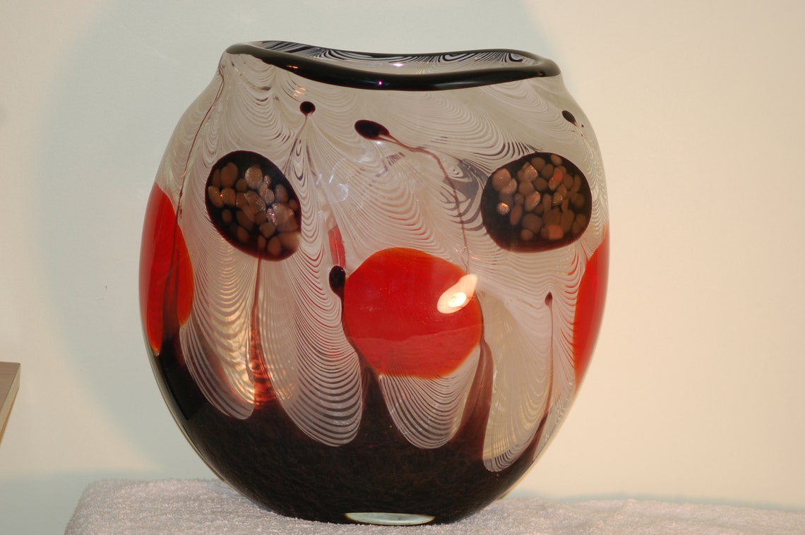 Large Murano Glass 'clown' Vase by Fulvio Bianconi for Etsy