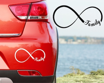 Sticker Family Family Infinity Sign Infinity Love Love Sticker Decal Car Sticker Film Cut Foil Sticker Adhesive Film