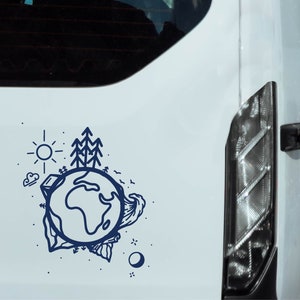 Autoaufkleber Camping Welt Abenteuer Aufkleber Sticker Auto Aufkleber Laptop Folienschnitt Plot