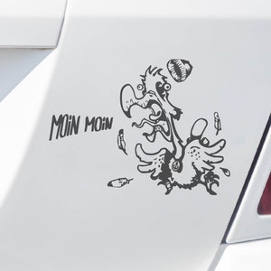 Adesivo Moin Moin Gabbiano per Auto, Van & Camper