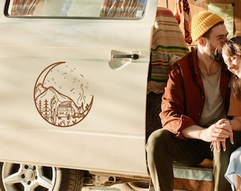 Bumper Sticker Van Camping Sticker Vanlife Sticker Car Sticker Laptop Foil Cut Plot
