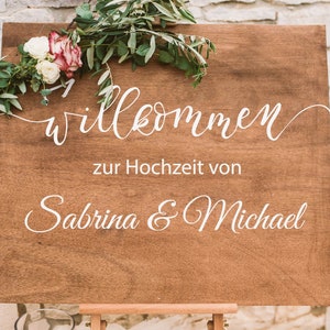 Sticker Wedding Welcome Line with Name