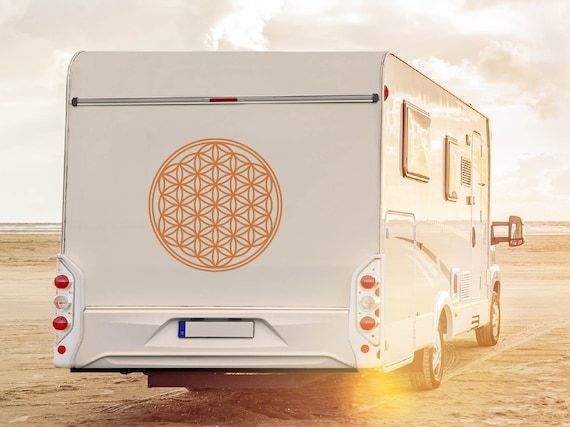 Caravan Sticker Flower of Life Caravan Sticker Car Sticker Laptop