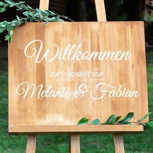 Bruiloft Stickers Welkom op naam