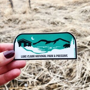 Lake Clark Sticker  - National Park Vinyl Graphic Sticker