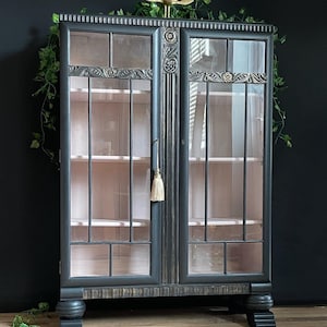 Oak Curio Cabinet Etsy UK