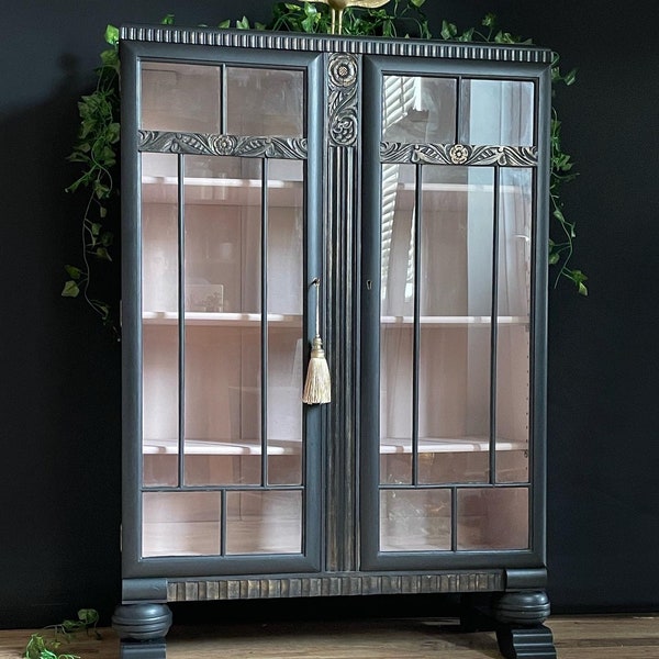 SOLD example only Do not purchase….Deco Drinks Cabinet/Display Cabinet