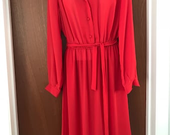 Stunning red work/office dress *Free shipping*