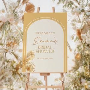 Yellow Hens Welcome Sign, Boho Welcome Sign, Boho Bridal Shower, Wedding Welcome Sign, Event Signage, Hens Party Decorations, Wedding Deco