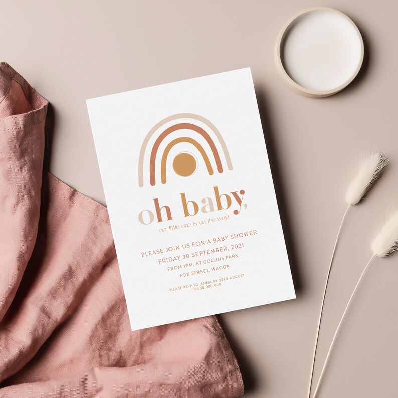 Baby Shower Invitation Personalised Baby Shower Invitation Etsy Australia