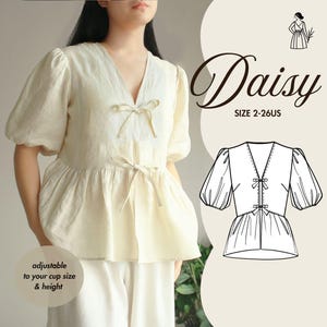 あ*定様 elu. Daisy gather peplum UVcut shee Daisy gather peplum UVcut sheer Parker -ivory-
