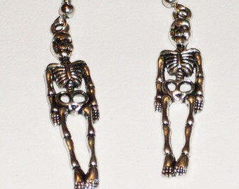 Dance of Death: skeleton earrings