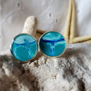 Hand Painted Stud Earrings