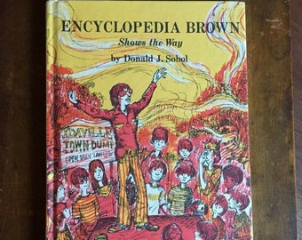 Vintage Encyclopedia Brown Shows the Way Donald J. Sobol - 1972 Hardcover - Weekly Reader - YA - Middle School , Mystery, Retro