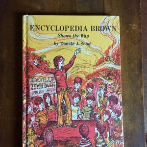 Vintage Encyclopedia Brown Shows the Way Donald J. Sobol - 1972 Hardcover - Weekly Reader - YA - Middle School , Mystery, Retro