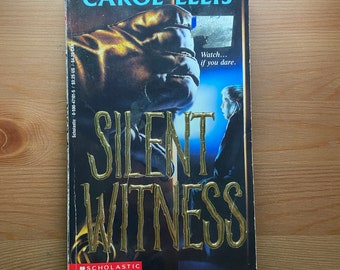 Vintage 1994 Paperback, Silent Witness by Carol Ellis, Horror, Point Horror, Point Thriller, YA, Young Adult, Scholastic