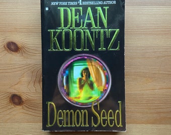 Vintage 1997 Paperback, Demon Seed by Dean R. Koontz, First Printing, Horror, Retro,