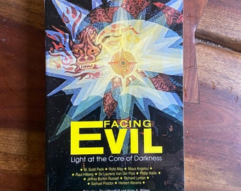 Vintage 1988 Paperback, Facing Evil: Light at the Core of Darkness, Maya Angelou, Raul Hilberg, Non Fiction, Dark Side of the Human Psyche