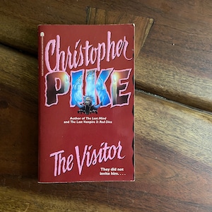 1995 Paperback, The Visitor by Christopher Pike, VERY GOOD condition, First Edition, Stepback Art, Horror, YA, Young Adult, ya Horror,