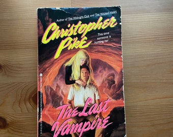 Vintage 1994 Paperback, The Last Vampire, Christopher Pike, YA, Young Adult, Horror, Vampires, Retro, First Printing