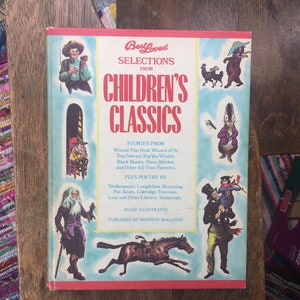 Vintage 1975, Best Loved Children&#39;s Classics, published by Parent&#39;s Magazine, Winnie the Pooh, Wizard of Oz, Nursery Decor, Baby Shower