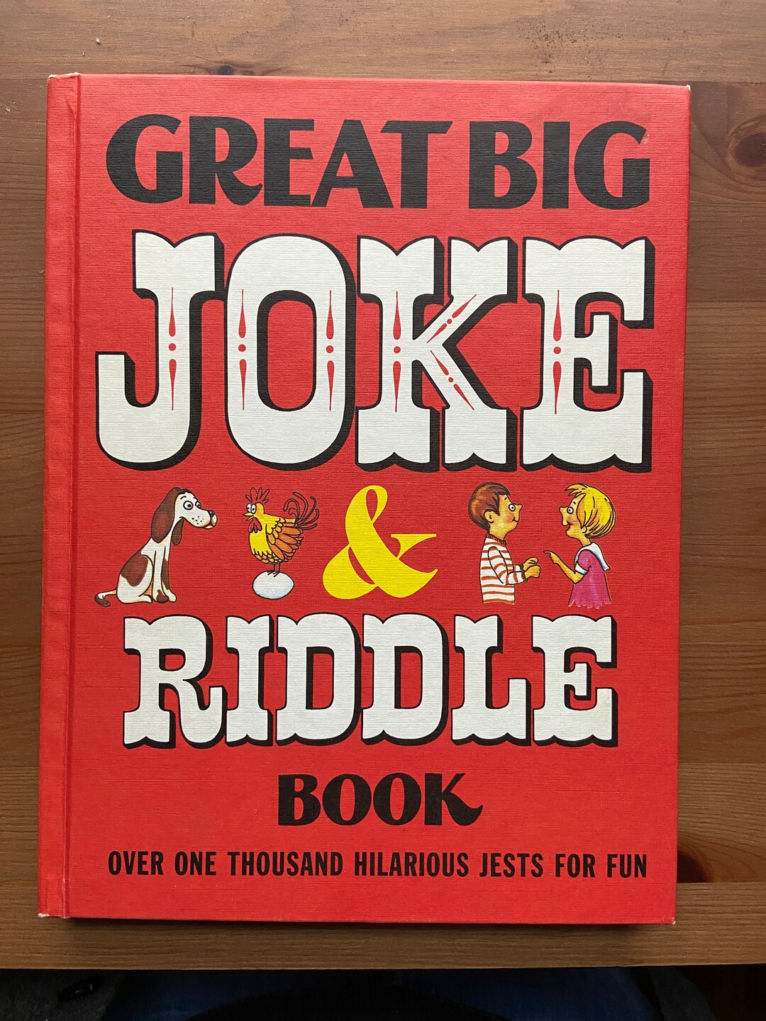 Vintage 1980 Hardback, Great Big Joke and Riddle Book, Kids Books ...