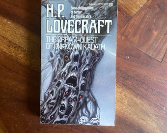 Vintage 1986 Paperback, H.P. Lovecraft, The Dream-Quest of Unknown Kadath, Short Stories, Horror, Cosmic Horror, Retro