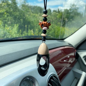 Highland Cow Car Diffuser / Scottish Highland Cow Diffuser / Car Air Freshener / Freshie / Highland Coo Freshie