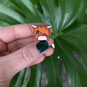 Highland Cow Pen / Scottish Highland Cow Pen / Silicone Beaded Pen / Hairy Coo Pen / Highland Cow Gift image 2