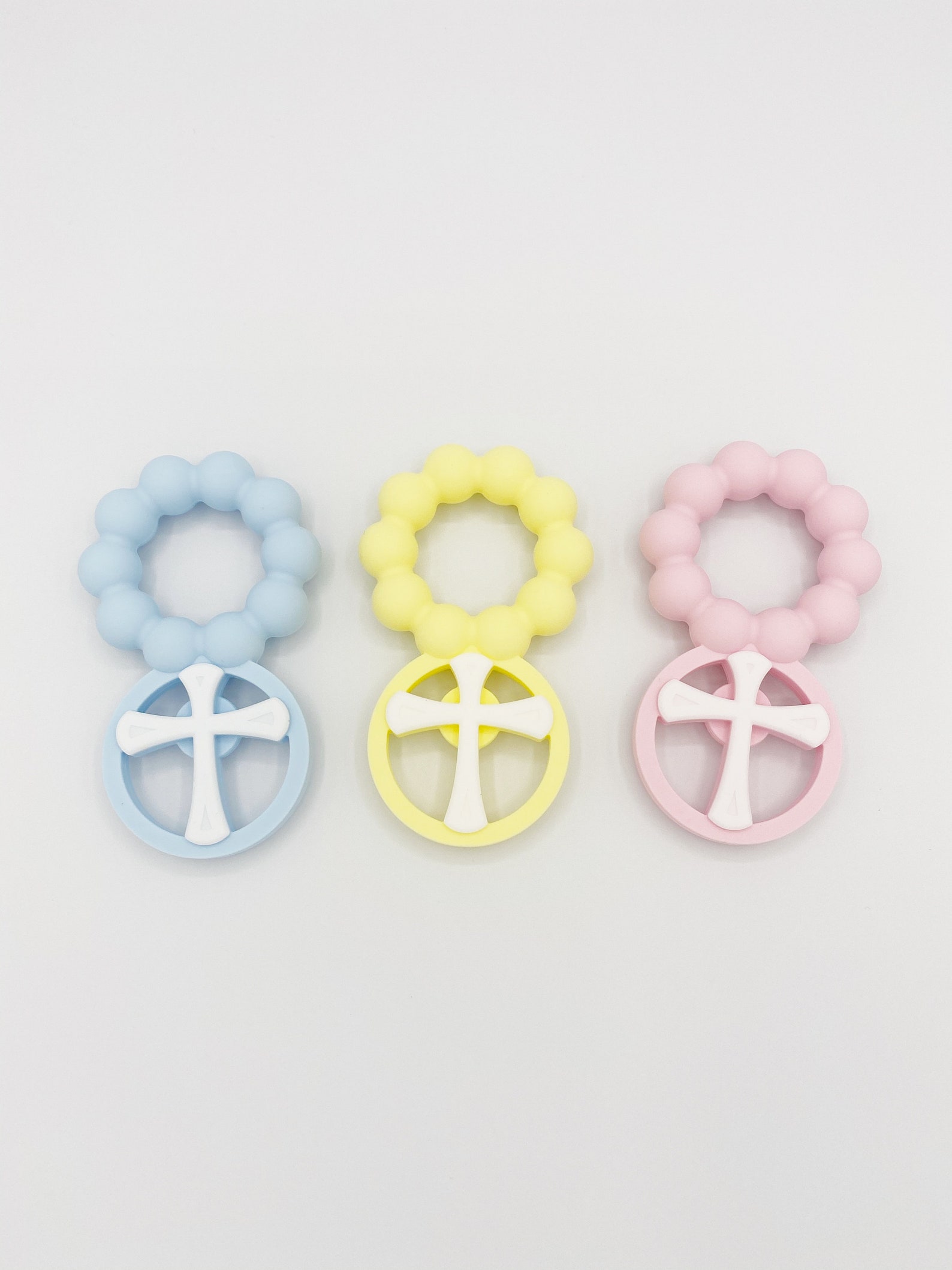 Teething Rosary / Baby Teether / Baptism Gift / Baby Gift / Etsy