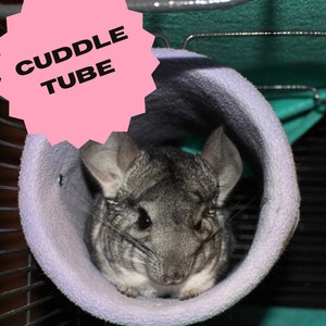 Cuddle Tube Bundle (tube and tube cover) Cage accessory for Chinchillas, Rats, Ferrets, Rabbits, Guinea Pigs, Sugar Gliders Cage