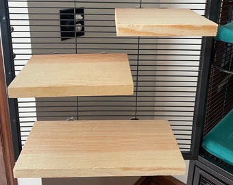 Kiln Dried Pine Wood Ledges for Cage…Chinchilla, Rat, Sugar Glider, Ferret, Guinea Pig
