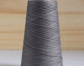 10/2 Hand Dyed Organic Cotton Weaving Yarn - 150g 1400 Yards - Fog