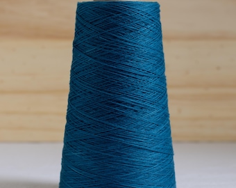 10/2 Hand Dyed Organic Cotton Weaving Yarn - 150g 1400 Yards - Wake