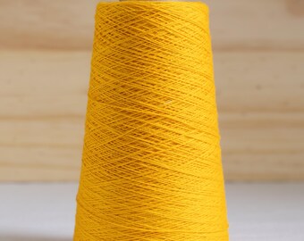 10/2 Hand Dyed Organic Cotton Weaving Yarn - 150g 1400 Yards - Marigold