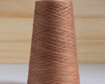 10/2 Hand Dyed Organic Cotton Weaving Yarn - 150g 1400 Yards - Saddle
