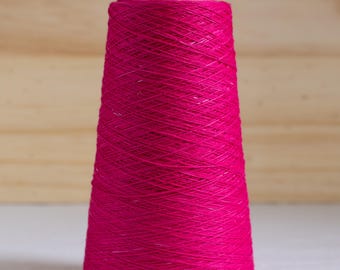 10/2 Hand Dyed Organic Cotton Weaving Yarn - 150g 1400 Yards - Bloom