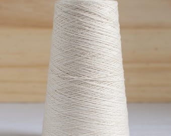 10/2 Organic Cotton Weaving Yarn - 150g 1400 Yards - Frost