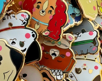 Nostalgia Dogs Enamel Pins