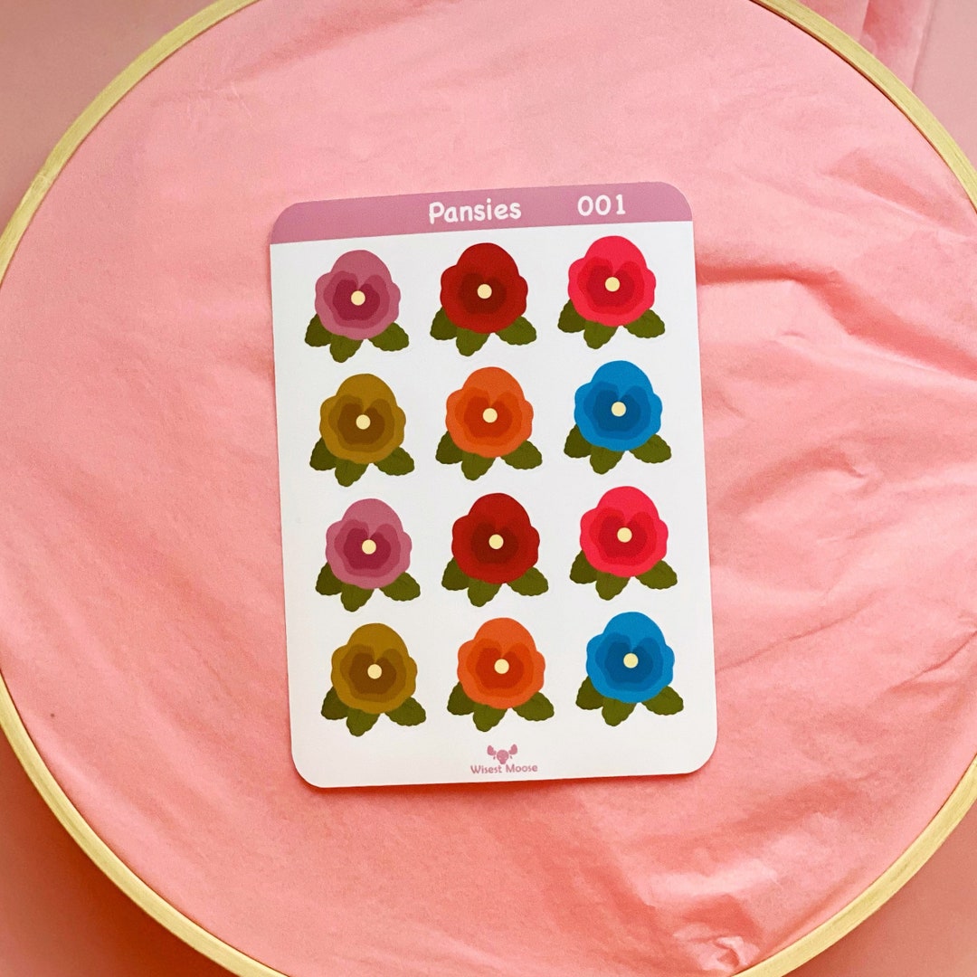 Floral Sticker Sheets - Etsy