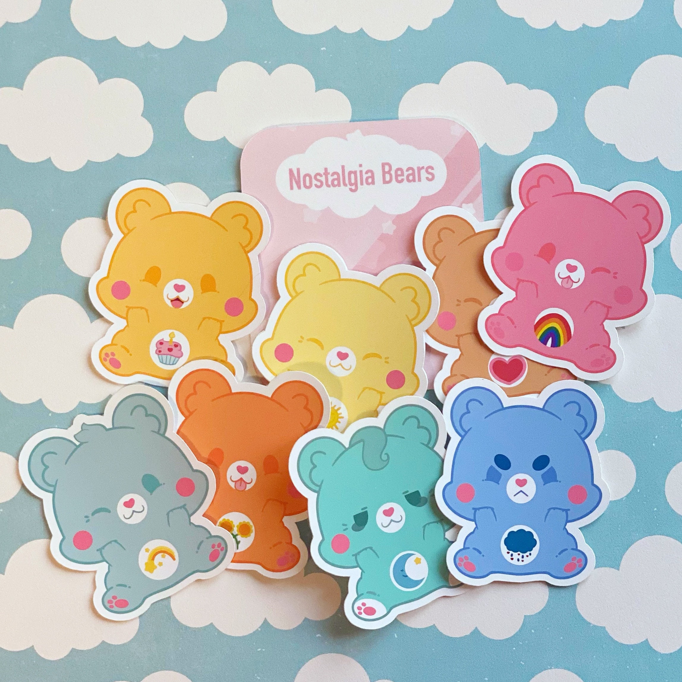 Cheer Bear Fuzzy Sticker – Snark Gifts