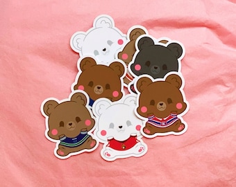 Canadian Jersey Bear Sticker Pack