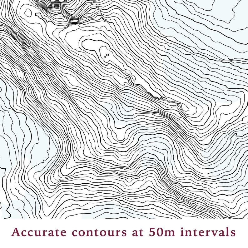 Himalayas in Nepal Mount Everest Topographic Map Features all the Glaciers and Waterways