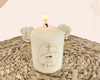 Charrito Charrita Taufkerzenetiketten - Herunterladbarer Druck