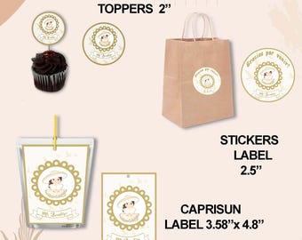 Charrita Taufe Party Kit zum ausdrucken, spanisches Thema (digitaler Download)