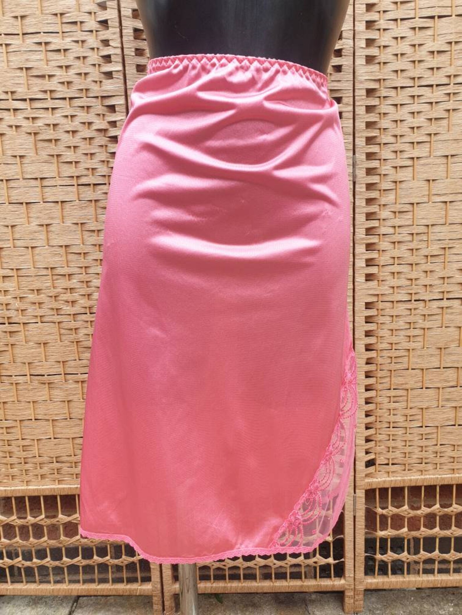 Vintage 80's Underskirt slip Size small medium Etsy