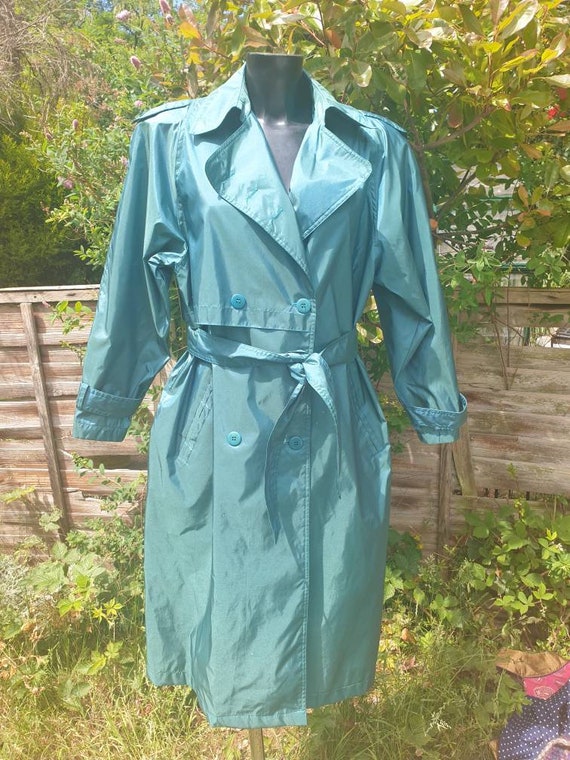 Vintage 80's green Macintosh coat Size 12