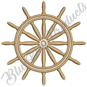 Ship / Boat Wheel Digitized Machine Embroidery Design