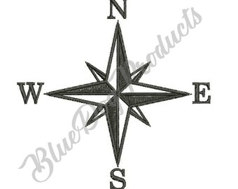 Nautical Compass Digitized Embroidery Design